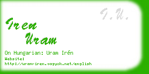 iren uram business card